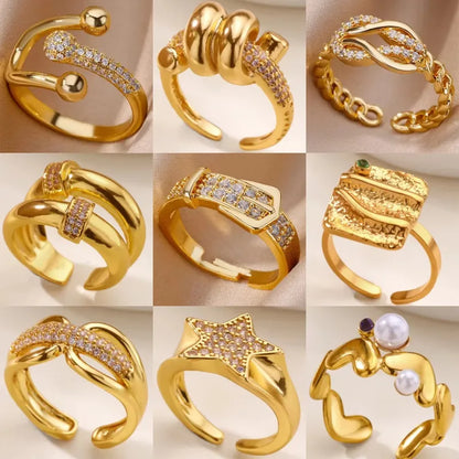 Women's Ring -  Adjustable Pave Knot Ring