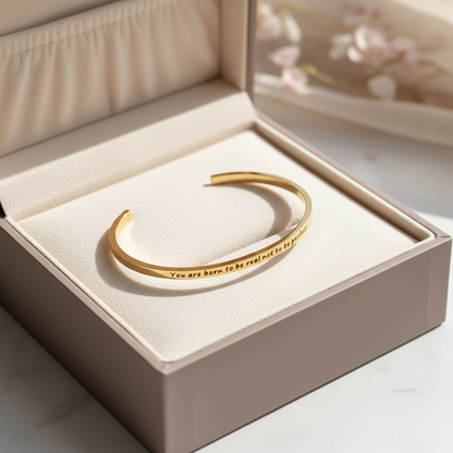Mantra Bracelets - Empower Minimalist Cuff