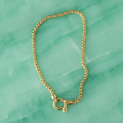 Lucky Gold Adjustable Horseshoe Necklace - Timeless Jewelry Gift - metal content