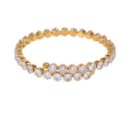 Women's Gold Gemstone Bracelet - metal content